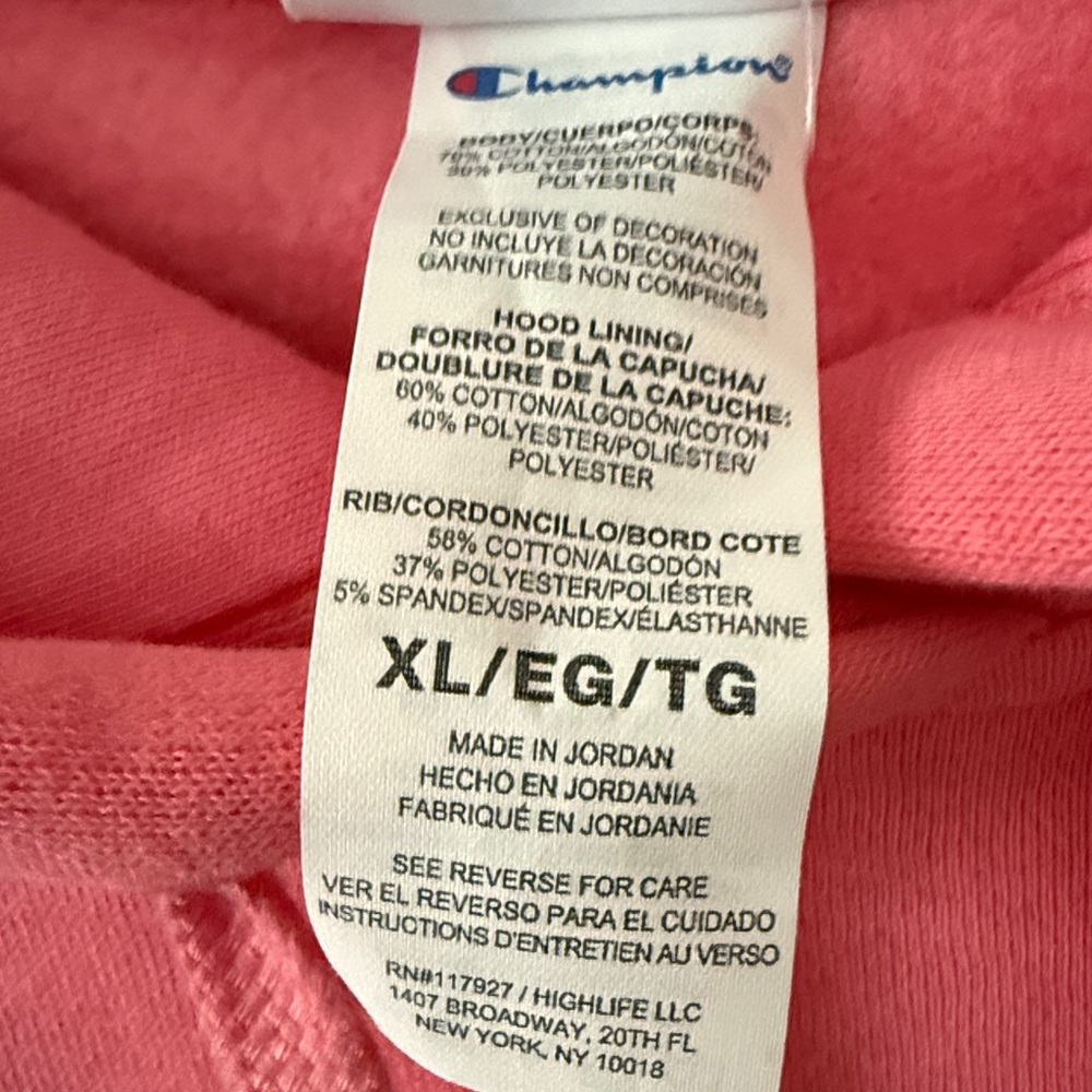 Champion Vibrant Pink Pullover Hoodie - Picture 4 of 4